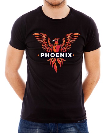 Koszulka  z nadrukiem Phoenix, ART ORGANIC