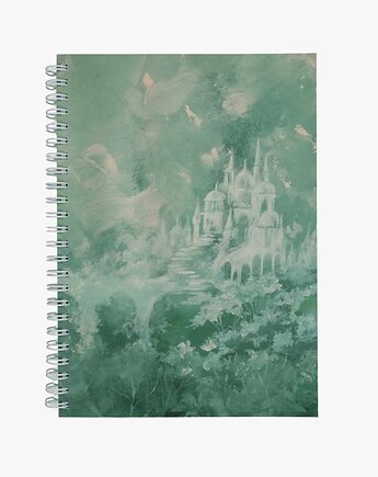 Dreamy Castle - kołonotatnik A5, kołozeszyt, journal, dziennik w kropki, Devangari Art