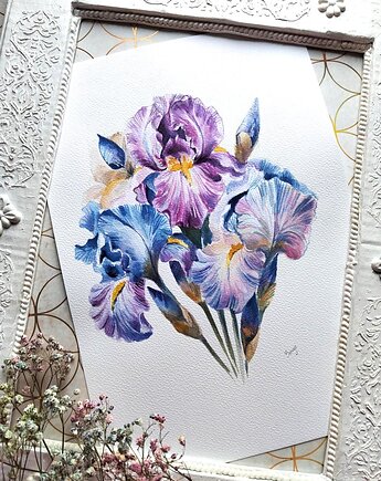 Akwarela irysy, Wiktoria Borys Art
