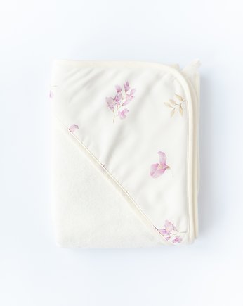 Okrycie kąpielowe w kwiatuszki wisterii, OKAZJE - Prezent na Baby shower