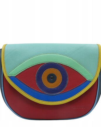 Torebka damska skórzana wymienna klapka 2w1 pojemna kolorowa OLIVKA, Olivka Warsaw