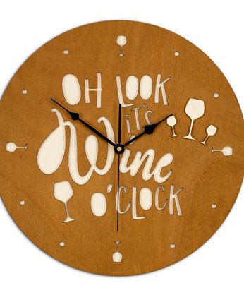 DEKORACYJNY ZEGAR DO KUCHNI, DLA MIŁOŚNIKÓW WINA M ( 50 x 50 cm ), ORNAMENTI
