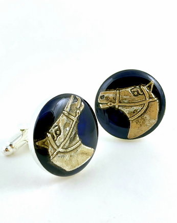 Spinki do mankietów - DLA JEŹDŹCA - KOŃ, DROBINY CZASU