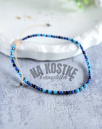 Niebieskości na kostkę, bransoletka na nogę
