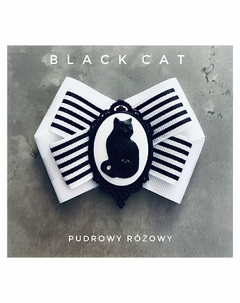 Brosza z imponującym Kotem Kolekcja BLACK CAT, Pudrowy Różowy