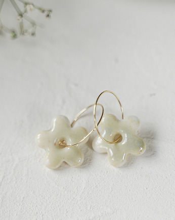 Kolczyki porcelanowe BLOOM, rękoczyny