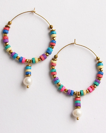 Kolczyki duże SUMMER collection, kaktusia