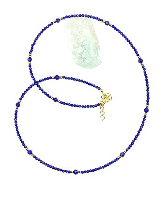Lapis lazuli delikatnie - naszyjnik, OKAZJE - Prezenty na 18 dla koleżanki