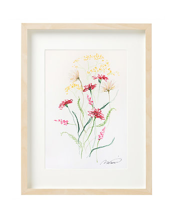 Obraz "Meadow II" A5 oryginał, Śmiała Sztuka