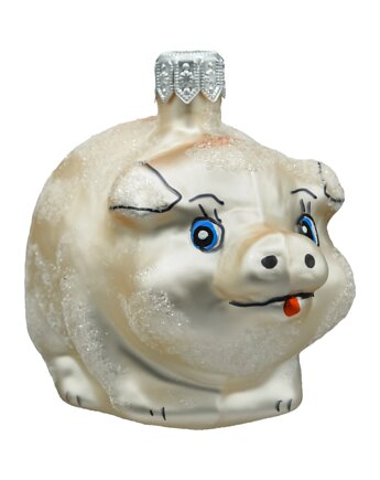 Bombka choinkowa: Świnka z błękitnymi oczami, Syn Bombkarza