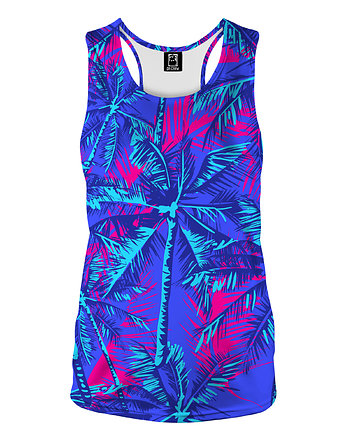 DR.CROW Bokserka Top Neon Palm Blue, DrCrow