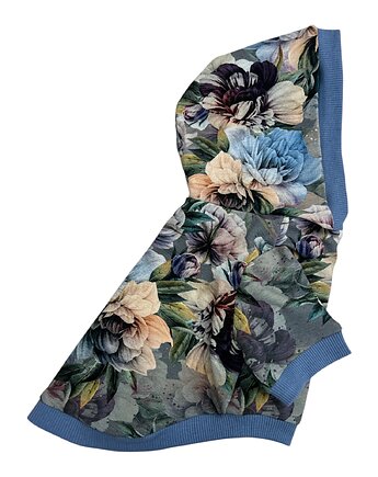 Bluza dla psa z kapturem KWIATY rozmiar M, Psia szafa