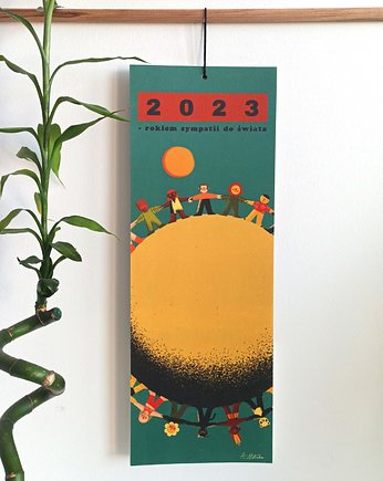 Bezplastikowy kalendarz wiszący 2023, OSOBY - Prezent dla nauczyciela