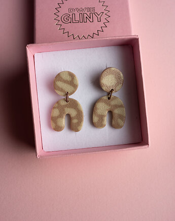 Kolczyki MINI Sofia Bambi print, Dwie Gliny
