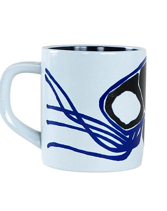 Kubek porcelanowy, duński design, 1986r., Mogens Andersen, Royal Copenhagen, Przetwory design