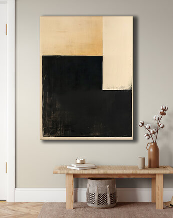 Geometria natury - Obraz na płótnie - Druk Blejtrama, Minimalizm, Loft #126, Black Sapphire Art