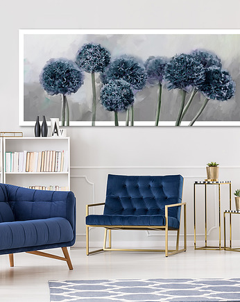 OBRAZ NA PŁÓTNIE - Kwiaty Czosnku 147x60cm, NOWdeco