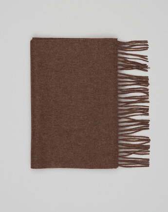 Szalik kaszmirowy cachemire brązowy, BORGIO