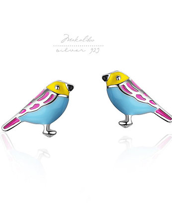 Little Jungle Bird- srebrne kolczyki + box, Ewa Saj  Silver