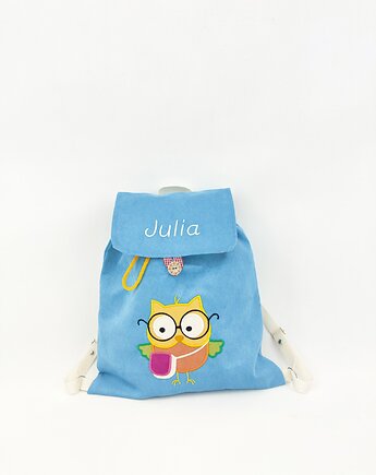 Plecak z sową, imienny prezent dla dziecka, Enitka Sweet Baby Room