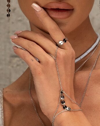 Bransoletka z pierścionkiem Hype Silver, AFRODITTE COLLECTION