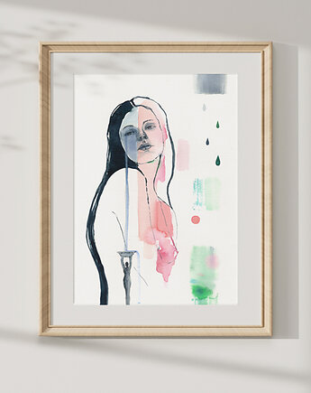 Twoje łzy są ważne 30x40   cm, JUST ILUST Justyna Małczak
