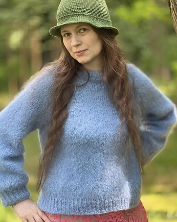 Bawełniany letni kapelusz zielony, Made by Jaga