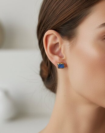 Kolczyki Sztyfty Lapis Lazuli, TulipBIJOU