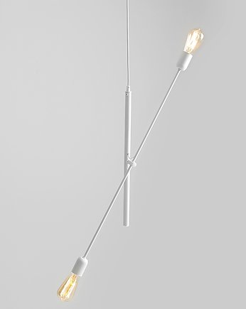 Nowoczesna lampa wisząca loft Twigo 2 - biała, CustomForm