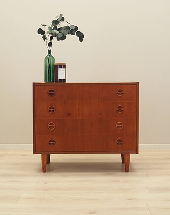 Komoda tekowa, duński design, lata 70, produkcja: Dania, Przetwory design