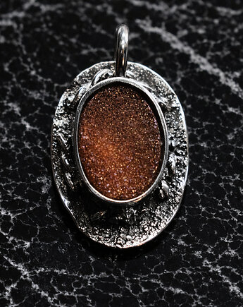 Srebrny 925 wisiorek druza agatowa delikatny piękny ., Sin Art 