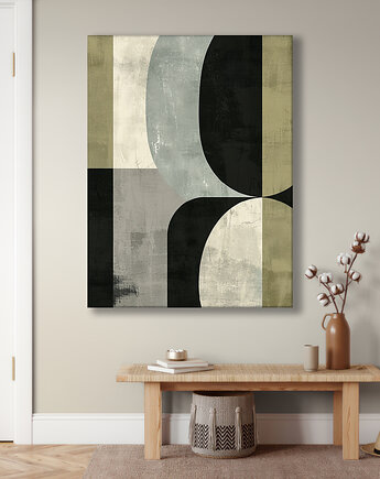 Geometria natury - Obraz na płótnie - Druk Blejtrama, Minimalizm, Loft #28, Black Sapphire Art