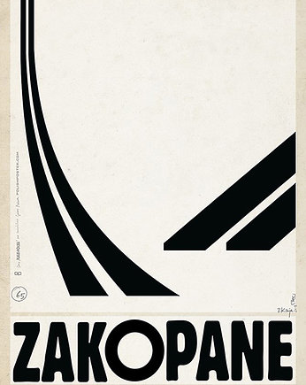 Poster Polska Zakopane (R. Kaja) 98x68 cm w ramie, ZAMIŁOWANIA - Śmieszne prezenty