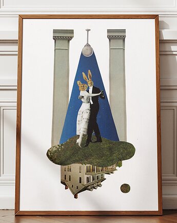 Grafika kolaż / plakat "Dance", Maryna Siliakova
