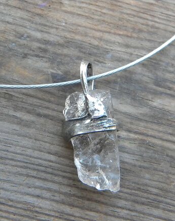Jasny  Kwarc dymny  - naszyjnik  - pojedynczy akcent, Beata Trotter