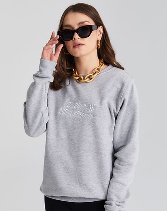 Social Approval Grey Crewneck, JUNGMOB