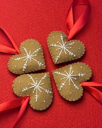 01 Zawieszka choinkowa PIERNIK serce, Śmiała Sztuka