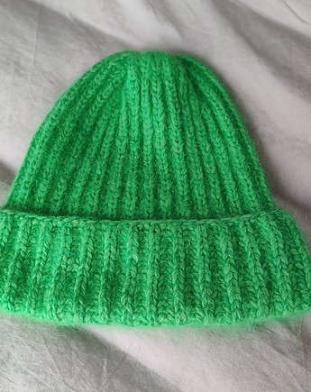 Zielona czapka kaszmir, magLIERIA
