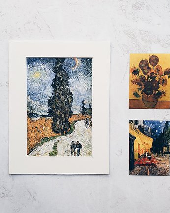 Zestaw prezentowy - Van Gogh, Cyprysy, Galeria LueLue