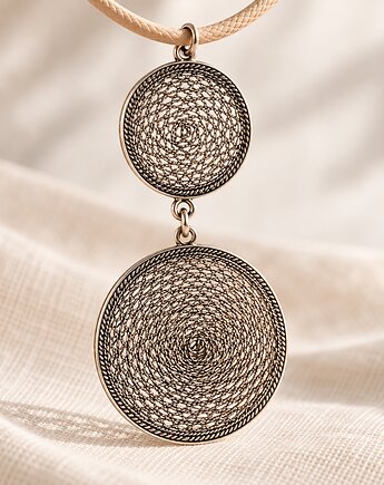 Wisiorek srebrny 925 z filigranem , Silverya Atelier