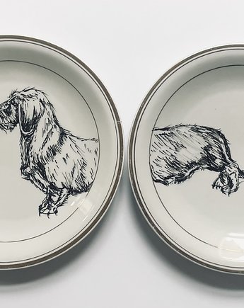 Jamnik szorstkowłosy  puzzle, arent plates