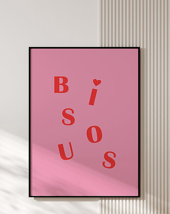 Plakat BISOUS, OSOBY - Prezent dla teścia