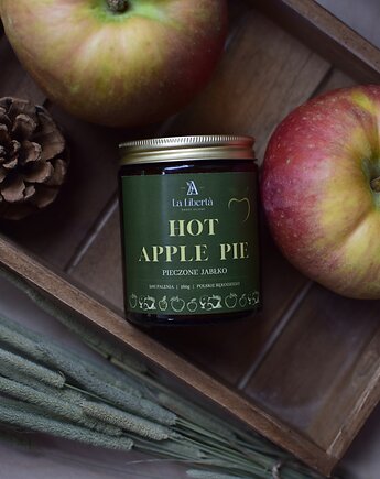 Jesienna świeca sojowa HOT APPLE PIE, LaLiberta