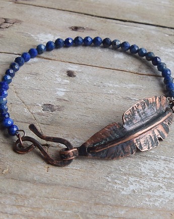Bransoletka z kutej oksydowanej i lapis lazuli /1/, Galeriai