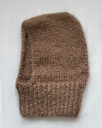 Balaclava z wełny alpaki kaptur komin kominiarka, Blackballoon