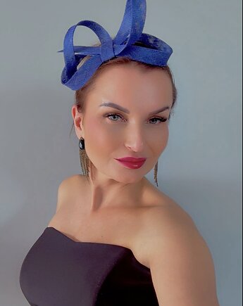 Fascynator MONO CHABROWY  / inne kolory, MONIKA SAXTON LUXURIOUS MILLINERY