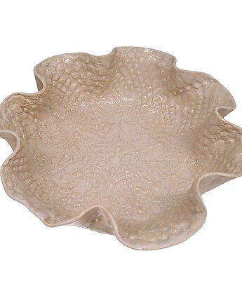 Ręcznie Robiona Beżowa Miska Ceramiczna , Sklep Angelos
