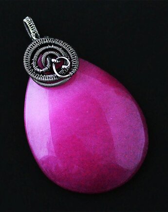 Izydora - wisior wire-wrapping z Agatem, Anna Mroczek