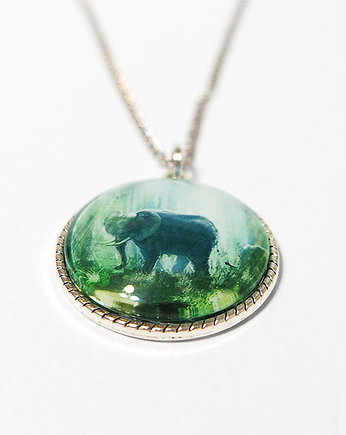 Medalion, naszyjnik - Słoń - duży, yenoo