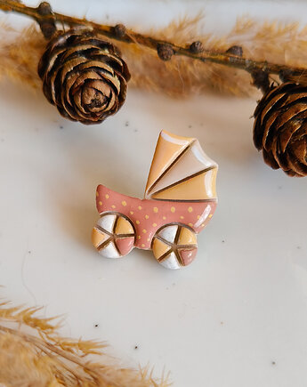 Pin wózek akcesoria na baby shower, dodatki do ubioru dla przyszłej mamy, Dary Rusałki